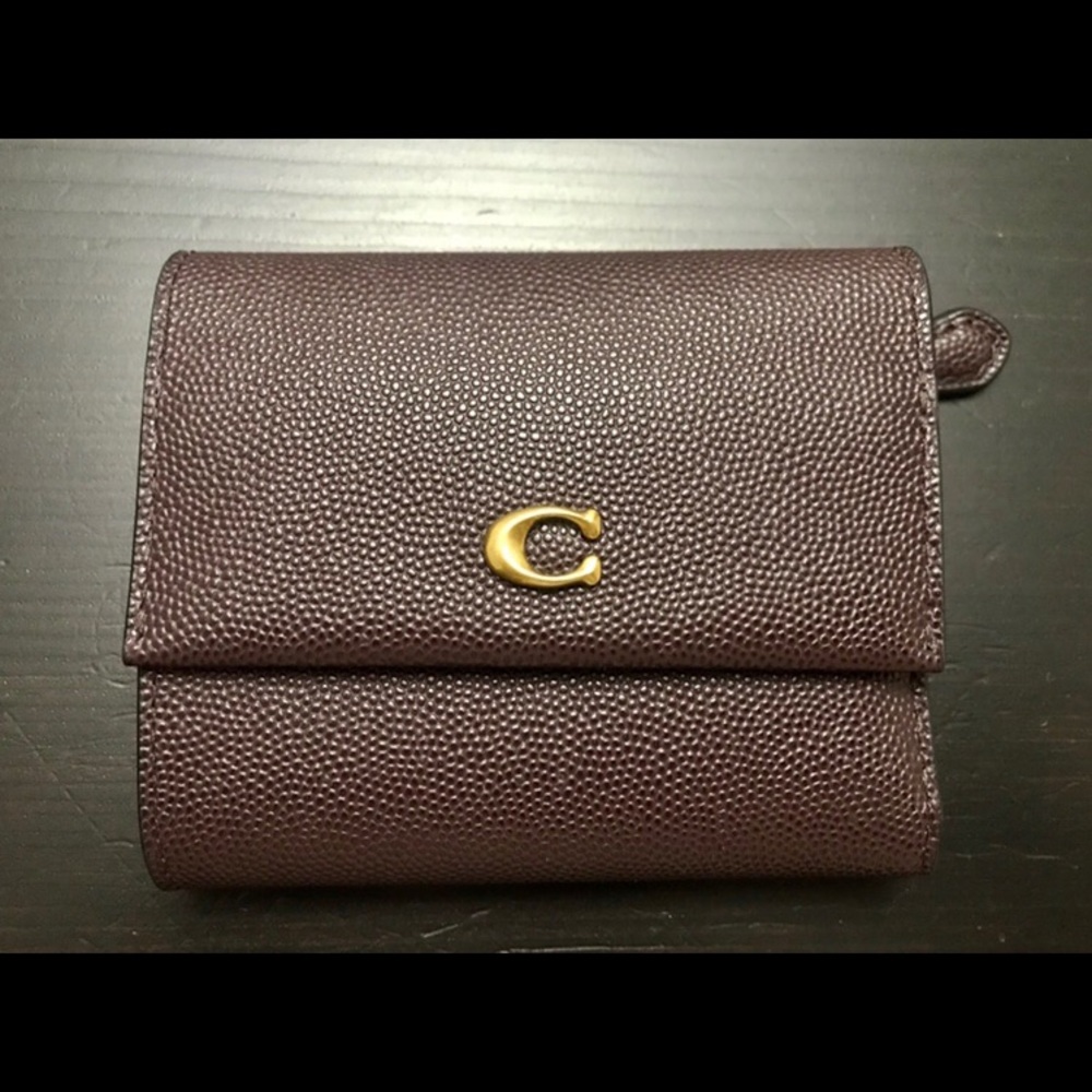 COACH Women’s Leather Small Flap Wallet